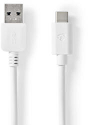 Nedis CCGW61600WT10 USB kábel USB 3.2 Gen 1 (3.1 Gen 1) 1 M USB A USB C Fehér (CCGW61600WT10) - compzone