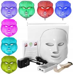  LED arcmaszk, 7 színű, fotonterápiás, ránctalanító, pattanás elleni