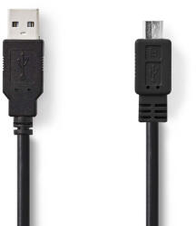 Nedis CCGB60500BK30 USB kábel USB 2.0 3 M USB A Micro-USB B 0, 48 Gbit/s Fekete (CCGB60500BK30)