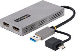 StarTech 107B-USB-HDMI video digitalizáló adapter 3840 x 2160 pixelek Szürke (107B-USB-HDMI)