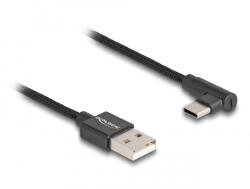 Delock 80033 USB 2.0 3 M USB A USB C Fekete (80033)