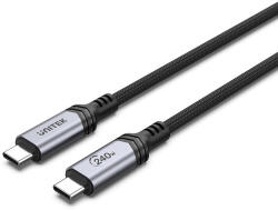Unitek C14110GY-2M USB kábel USB 3.2 Gen 1 (3.1 Gen 1) USB C 0, 48 Gbit/s 240 W Fekete (C14110GY-2M)