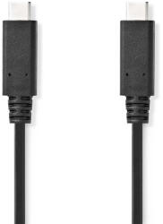 Nedis CCGL64750BK10 USB kábel USB 3.2 Gen 2 (3.1 Gen 2) 1 M USB C 20 Gbit/s Fekete (CCGL64750BK10)