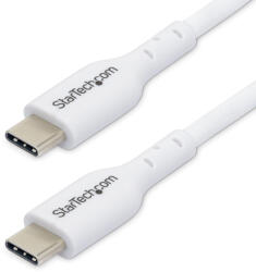 StarTech USB2CC1MNCWHE USB kábel USB 2.0 1 M USB C 0, 48 Gbit/s 60 W Fehér (USB2CC1MNCWHE)