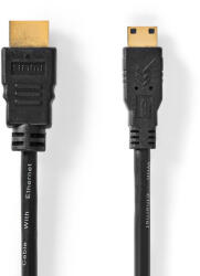 Nedis CVGL34500BK15 HDMI kábel 1, 5 M HDMI A-típus (Standard) HDMI Type C (Mini) Fekete (CVGL34500BK15)