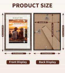 Poldom A4-es képkeret egy képhez 29, 7 x 21 cm (alu rama A4)