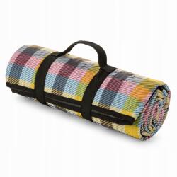 Eurofirany Kiárusítás Piknik Takaró Szigetelt Strand Pléd 130x145 Rácsos (Designerski Koc Z Izolacją Eurofirany)