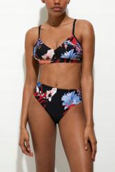 Desigual Fekete Mintás Úszómelltartó, Size XS, poliamid, elasztán (22SWMK17_2000)