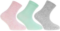 Moraj Sima Gyerek Zokni Pamut 3 Db-os Csomag Rózsaszín/menta/szürke 35/38