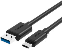 Unitek Y-C474BK USB kábel USB 3.2 Gen 1 (3.1 Gen 1) 1 M USB A USB C Fekete (Y-C474BK+)