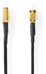 Nedis CSGL02020BK05 koax kábel 0, 5 M SMA Fekete (CSGL02020BK05)