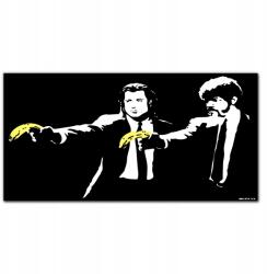 Coloray Fotó-vászonkép Pulp fiction Banksy 100x50 (010030010010000016634)