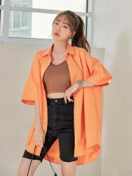 Dazy EC46217 Dazy Hosszú Aszimmetrikus Rövid Ujjú Ing XL