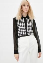 LIU JO Fekete Chiffon Mintás Ing (M) (397748)