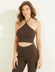 Guess Barna Bordázott Nyitott Hátú Felső (s) (590217)