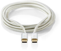 Nedis CCTB60800AL10 USB kábel USB 2.0 1 M USB C Ezüst (CCTB60800AL10)