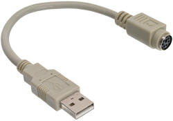 InLine 33102 0, 2 M 6-p Mini-DIN USB A Bézs (33102)