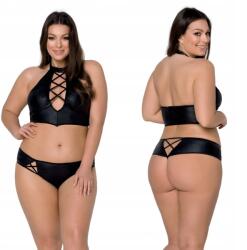 Passion Bikini erotikus fehérnemű size plus Nancy Bikini fekete 4XL/5XL Passion