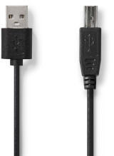 Nedis CCGL60101BK20 USB kábel USB 2.0 2 M USB A USB B Fekete (CCGL60101BK20)