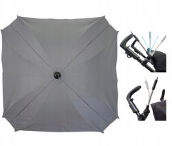 Skyline Babakocsi napernyő szürke négyszögletes napvédő 62cm UV50 szűrő Pl (PO00s64)