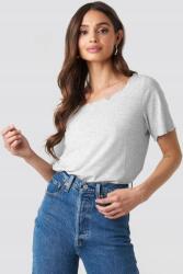 NA-KD Női Póló Szürke Casual Basic 36 S