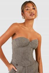 Boohoo LC32123 Boohoo Felső Nyitott Vállakkal Beépített Halszálka Tál M