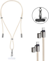 Intenso Handykette als Lade- + Datenkabel USB-C bis 1, 65m beige USB kábel USB C Bézs (7991001)