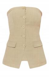 Prettylittlething Zsályás Gombos Felső Nyitott Vállakkal Prettylittlething 38