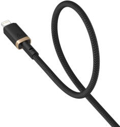 Baseus Dura USB-C - iP - USB-C to Lightning (7-pin) cable, 20 W, 2 m (black, gold) (P10377800U01-02)