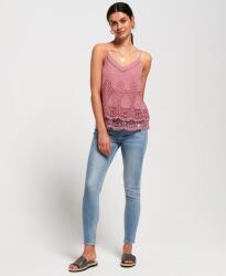 Superdry Top, pántos, hímzett, Size 40, rózsaszín (377868)