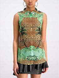 GUESS Logózott Gombos Ingt, Size XS, többszínű, poliészter (398883)