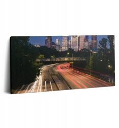 Wallfluent Fotó Vászonkép Canvas Szoba Művészi Autópálya A Városba 100x50 cm (010030010010000075671)