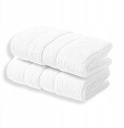 Westwing Luxe törölköző szett 100% Pamut 600 g/m2 2 db fehér törölköző 30x50 (DEL3ZVU02-161)