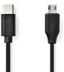 Nedis CCGL60750BK10 USB 2.0 1 M Micro-USB B USB A Fekete (CCGL60750BK10)