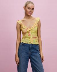  Top Sárga Mintás Felső (36-38) (529935)