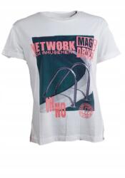 Lee L41SEP14A fehér póló S U35 15 nyomott mintával