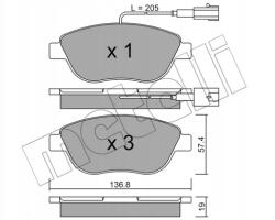 Metelli Fékbetét. fiat Stilo -08 1, 9JTD 22-0322-0/MET