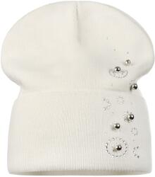 Majka Női Kitekerhető Sapka Beanie Őszi Téli Díszített Bézs