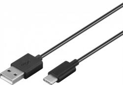 Goobay 45735 USB kábel USB 2.0 1 M USB A USB C Fekete (45735)