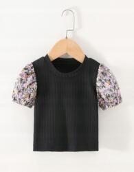 Shein Gyerek Póló Fekete Klasszikus 110