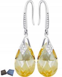 Mennica Świdnicka Fülbevalók Horog Ezüst Női Lógó Hosszú Strasszok Évforduló Ajándék