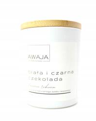  Szójagyertya fehér és fekete csokoládé - fehér, illatos, kézzel készített