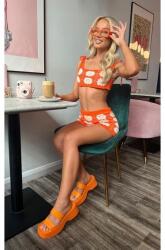 Prettylittlething Narancssárga Mintás Felső (L) (564205)