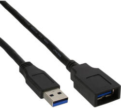 InLine 35610 USB 3.2 Gen 1 (3.1 Gen 1) 1 M USB A Fekete (35610)