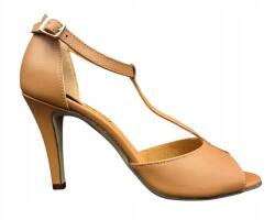 Eska magassarkú szandál, 2157-1089, méret38, barna (2157-1089)