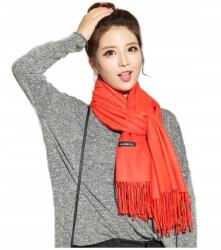 Stylion Női Sál Kendő Nagy Kellemes Meleg Narancssárga Női Sál (SZAL DAMSKI CHUSTA DUŻY MIŁY Szalik POMARAŃCZ)
