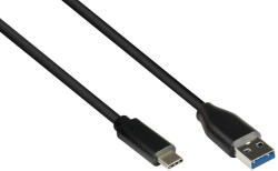 Alcasa GC-M0127 USB kábel USB 3.2 Gen 1 (3.1 Gen 1) 1 M USB A USB C Fekete (GC-M0127)