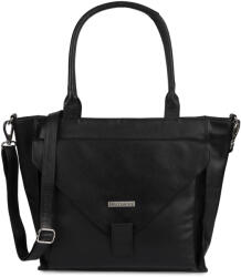 Beltimore Női bőr kézitáska nagy A4 shopper bőr saffiano Beltimore (N27black)