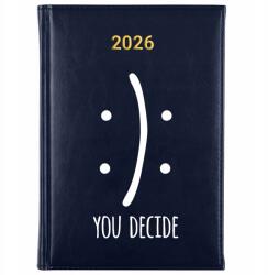FunnyCase Könyvnaptár 2026 You Decide Sötétkék tervező határidőnapló Ajándék Wz (Kalendarz Granatowy YOU DECIDE)
