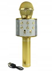 Vezeték Nélküli Mikrofon Karaoke Bluetooth Hangszóró Arany (AK-MIC)